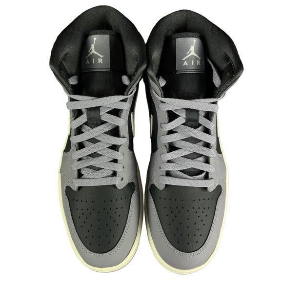 Air Jordan 1 Mid Cement Grey Sail Shoes BQ6472-022 Women's Sizes 11 - 12 - Picture 7 of 9